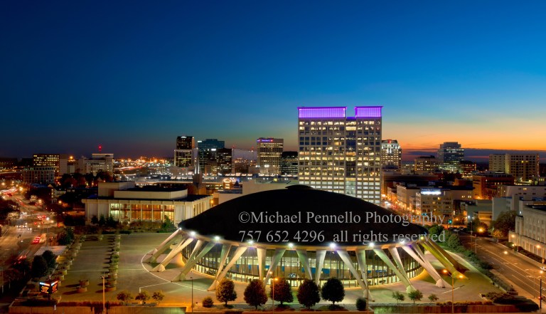 Norfolk Twilight Skyline